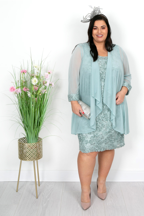 periwinkle dress lace Palm Shadows Periwinkle Eyelet Lace Dress Small main image 1