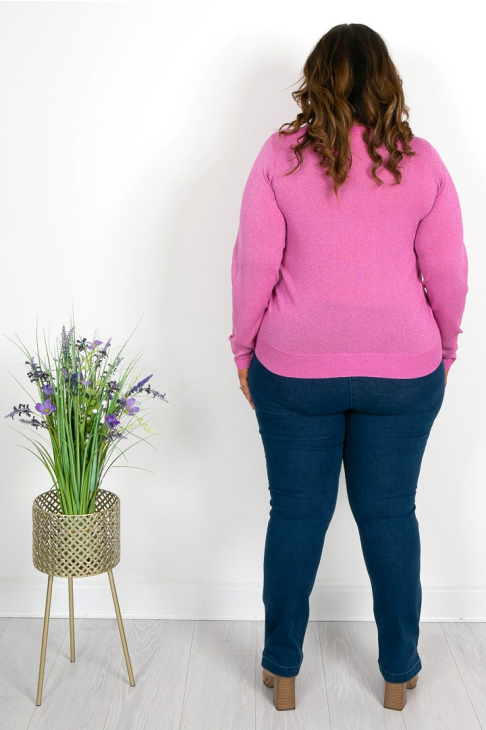 Pink Lurex Light Knit