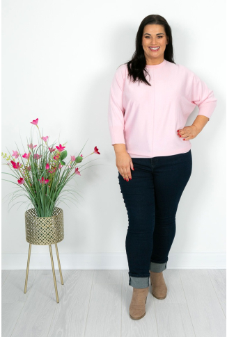 Baby Pink Batwing Knit