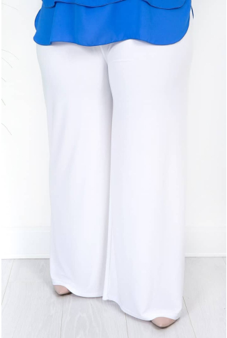 White Palazzo Trousers