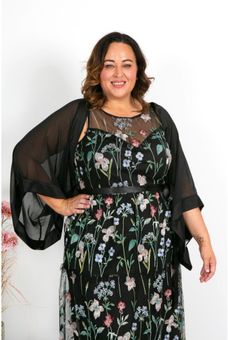 Black Chiffon Sleeve