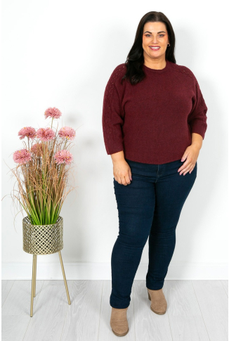 Crochet Sleeve Detail Knit - Online Exclusive