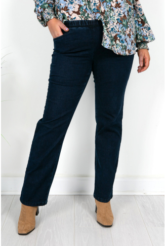 Denim Stretch Straight Leg Jean