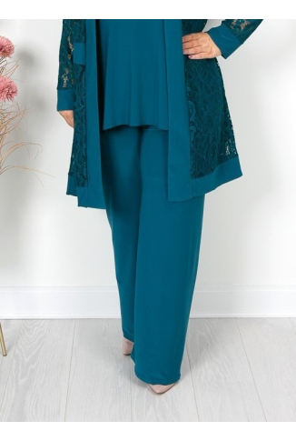 Teal Palazzo Trousers