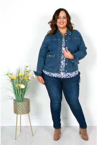 Denim Jacket with Patch Pockets