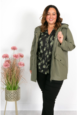 Soft Olive Rain Coat