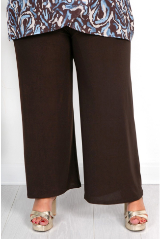 Chocolate Brown Palazzo Trousers