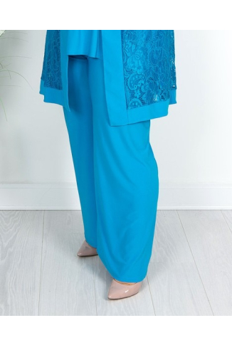 Turquoise Palazzo Trousers