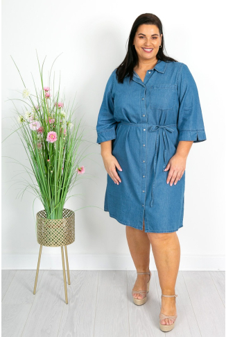 Denim Shirt Dress