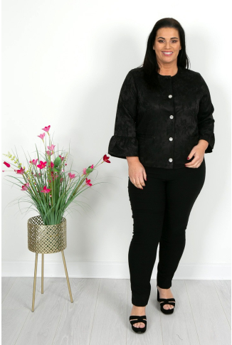 Black Jacquard Jacket