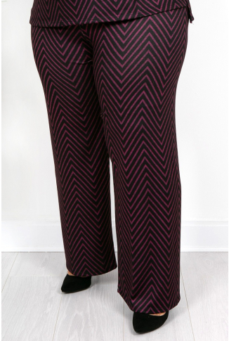Chevron Soft Knit Trouser