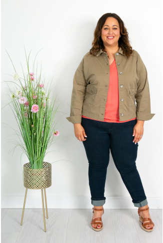 Olive Green Cotton Jacket