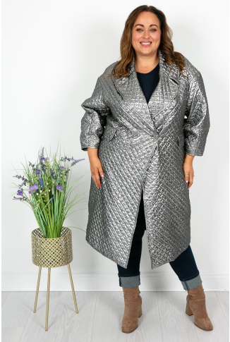 Silver Occasion Coat - Online Exclusive