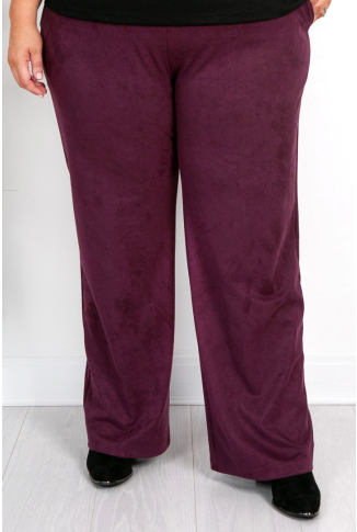 Aubergine Fine Cord Trousers