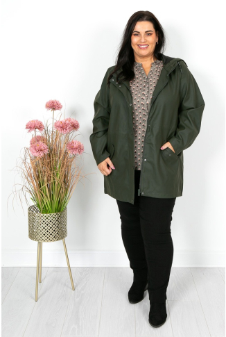 Olive Green Rain Coat
