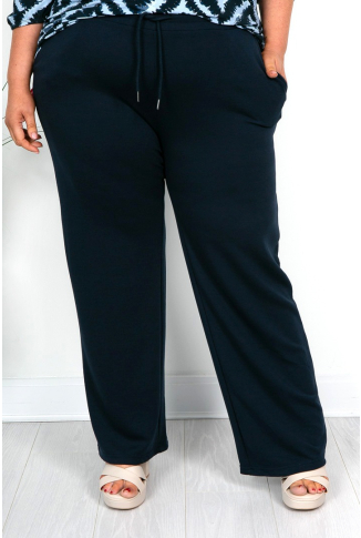 Navy Smart Jogger Trousers