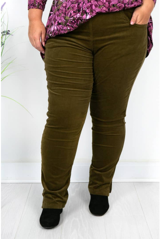 Khaki Cord Trousers