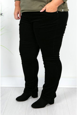 Black Cord Trousers
