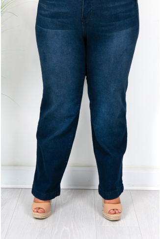 Wide Leg Denim Jeans