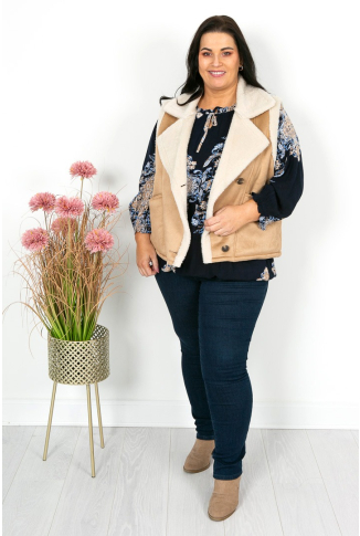 Faux Sheepskin Gilet
