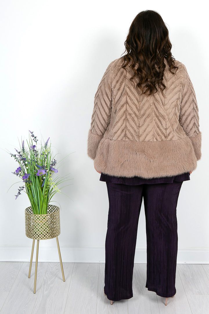 Caramel Faux Fur Jacket