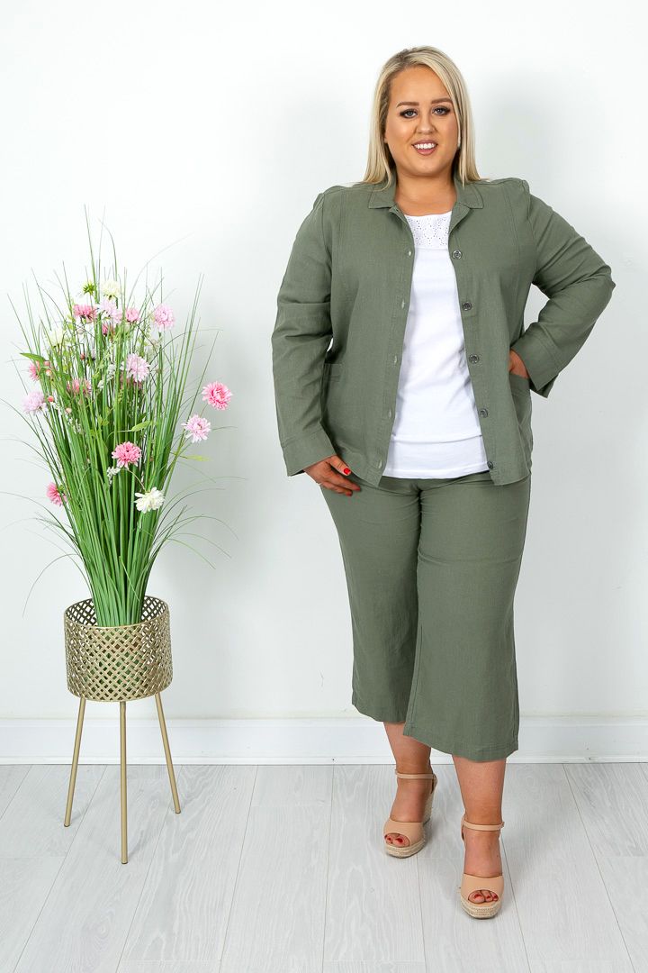 Khaki Linen Jacket