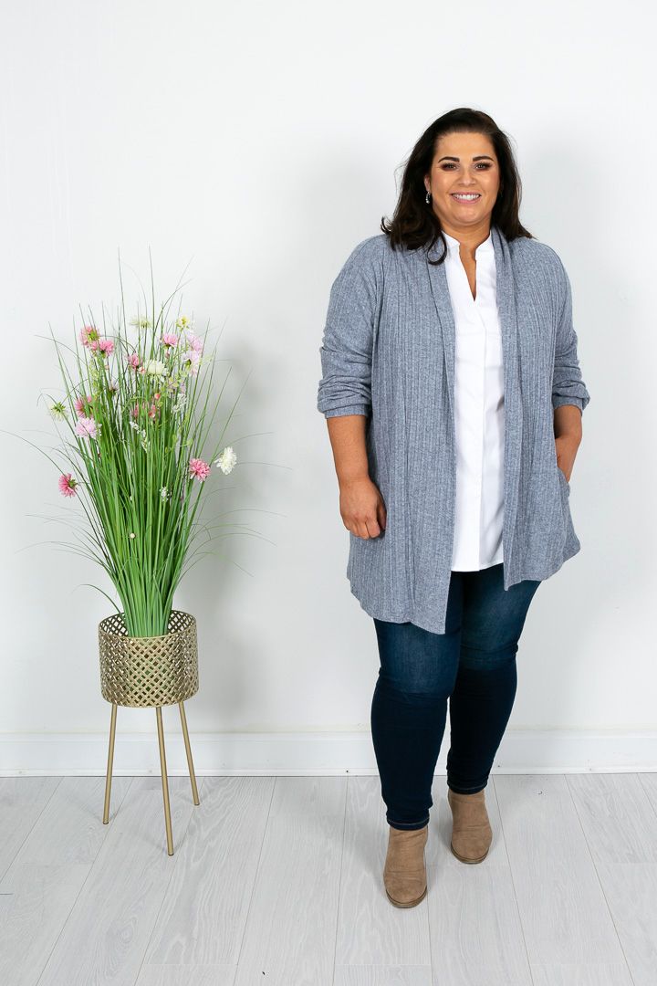 Baby Blue Longline Cardigan